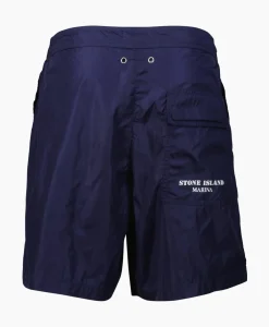 Zwembroeken^Stone Island Zwembroek B02X6 Donker Blauw