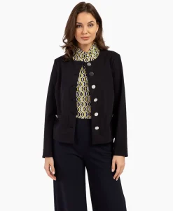 Blazers^Studio Anneloes Blazer Janet Bonded Zwart Dessin