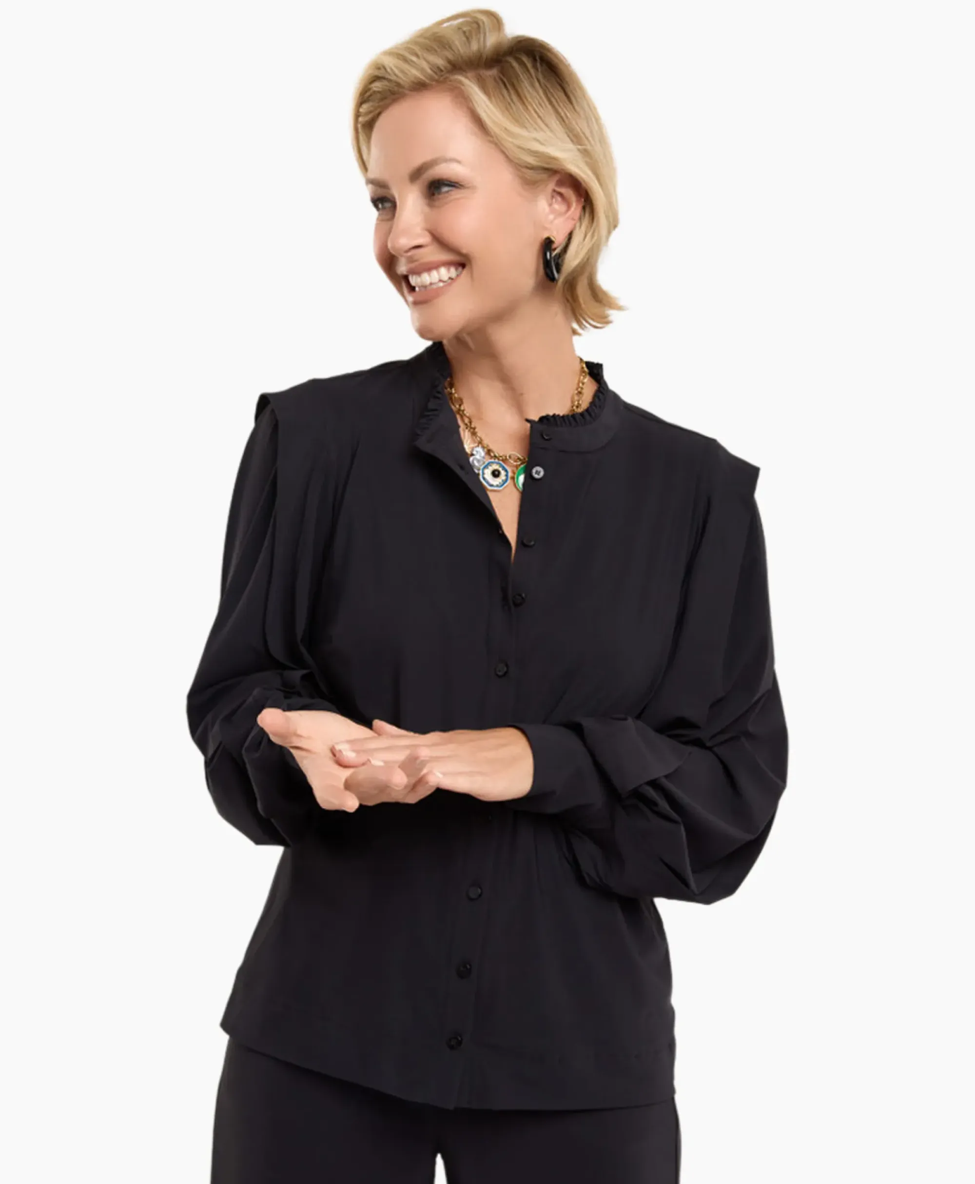 Blouses^Studio Anneloes Blouse Nellie Zwart Dessin