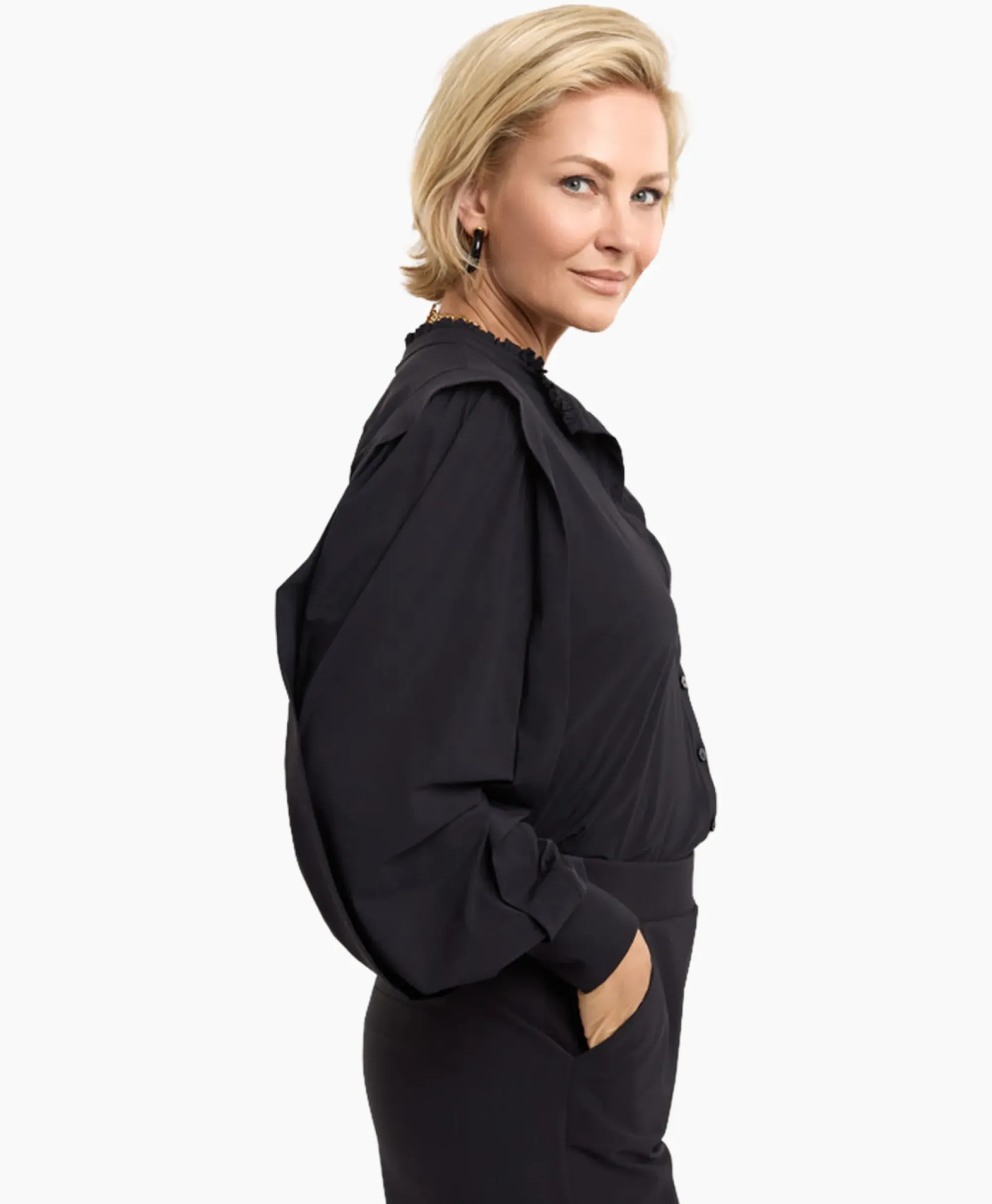 Blouses^Studio Anneloes Blouse Nellie Zwart Dessin