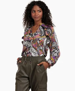 Blouses^Studio Anneloes Blouse Revelin Voile Paisley Combo L