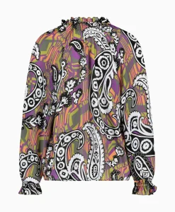 Blouses^Studio Anneloes Blouse Revelin Voile Paisley Combo L