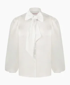 Blouses^Studio Anneloes Blouse Shirley Poplin Wit