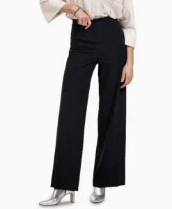 Broeken^Studio Anneloes Broek Alex Bonded Mesh Trousers Zwart Dessin