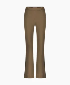 Broeken^Studio Anneloes Broek Flair Bonded Trousers Bruin Dessin