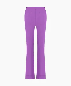 Broeken^Studio Anneloes Broek Flair Bonded Trousers Paars