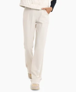 Broeken^Studio Anneloes Broek Flair Long Shiny Bnd Trousers Off White