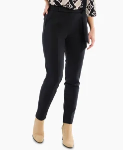 Broeken^Studio Anneloes Broek Katlyn Shiny Bnd Trousers Zwart