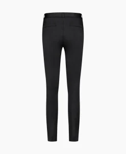Broeken^Studio Anneloes Broek Katlyn Shiny Bnd Trousers Zwart
