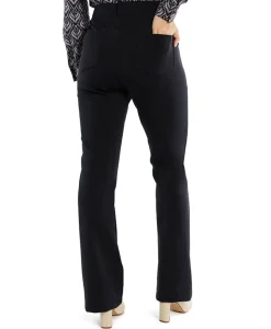 Broeken^Studio Anneloes Broek Lio Shiny Bnd Flair Trousers Zwart