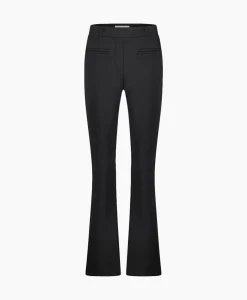 Broeken^Studio Anneloes Broek Lio Shiny Bnd Flair Trousers Zwart