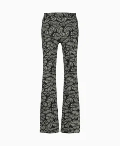 Broeken^Studio Anneloes Broek Marilon Flower Trousers Zand