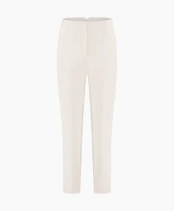 Broeken^Studio Anneloes Broek Nine Shiny Bonded Trousers Off White