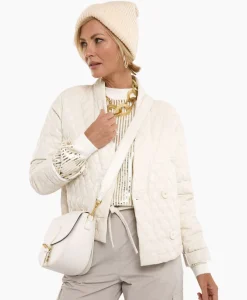 Jassen^Studio Anneloes Jack James Quilted Leather Jacket Off White