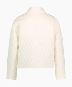 Jassen^Studio Anneloes Jack James Quilted Leather Jacket Off White