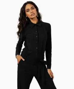 Jumpsuits^Studio Anneloes Jumpsuit Angel Ls Zwart Dessin