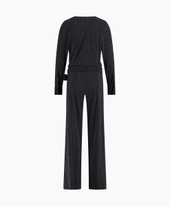 Jumpsuits^Studio Anneloes Jumpsuit Malia Pinstripe Zwart Dessin