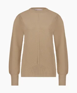 Truien^Studio Anneloes Pullover Erika Rib Zand