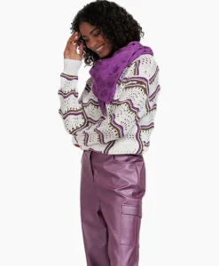 Truien^Studio Anneloes Pullover Leana Ajour Ecru