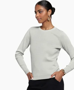 Truien^Studio Anneloes Pullover Luna Lurex Off White