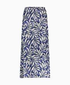 Rokken^Studio Anneloes Rok Janou Satin Flower Skirt Blauw