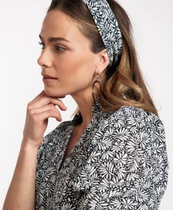 Sjaals^Studio Anneloes Shawl Hairscarf Daisy Crepe Blauw
