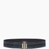 Riemen^Studio Anneloes Tas Sa Elastic Stripe Belt Donker Blauw