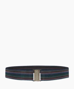 Riemen^Studio Anneloes Tas Sa Elastic Stripe Belt Donker Blauw