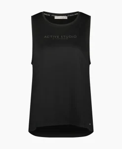 T-Shirts & Tops^Studio Anneloes Top Elza Sport Zwart Dessin