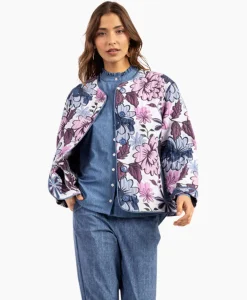 T-Shirts & Tops^Studio Anneloes Top Esra Jaquard Flower Jacket Ecru