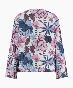 T-Shirts & Tops^Studio Anneloes Top Esra Jaquard Flower Jacket Ecru