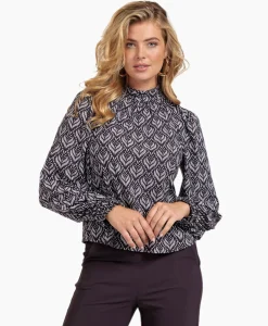 T-Shirts & Tops^Studio Anneloes Top Lysanne Wallpaper Bruin