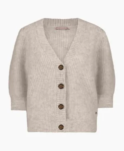 Vesten^Studio Anneloes Vest Mandy Mohair Cardigan Zand