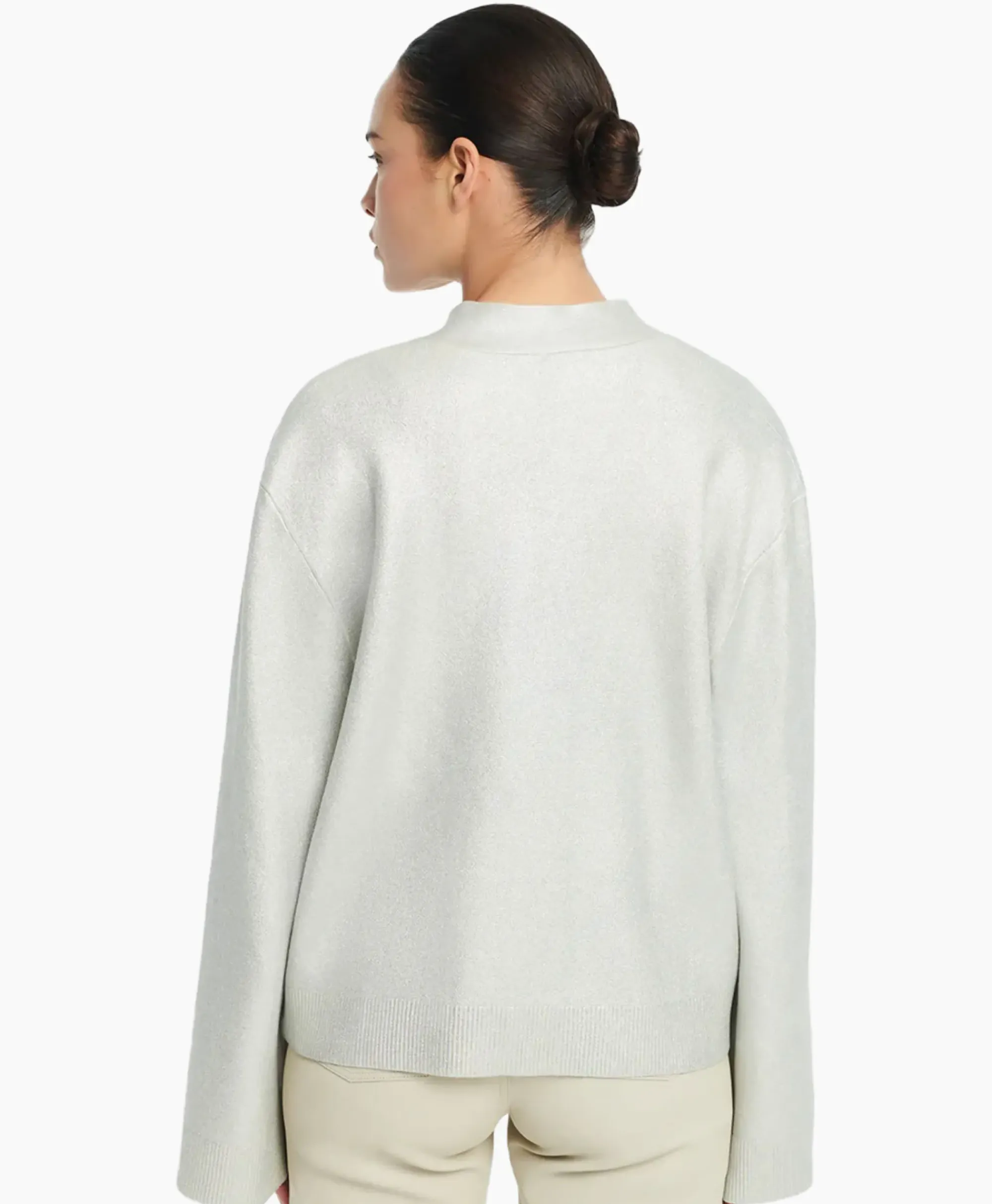 Truien^Studioar By Arma Pullover Lolita Metallic Knit Bruin