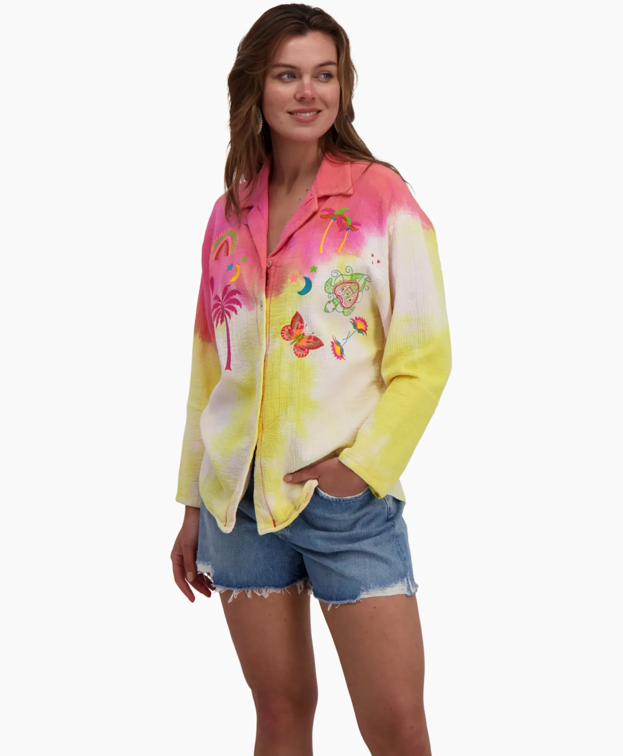 Blouses^Susanna Blu Blouse Gardenia Gb11 Geel