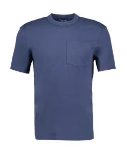 T-Shirts^Tenue. T-Shirt Korte Mouw John Blauw