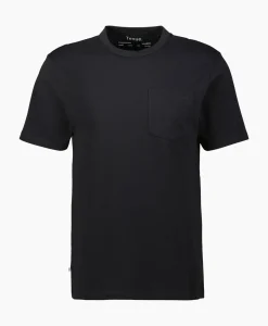 T-Shirts^Tenue. T-Shirt Korte Mouw John Pocket Tee Zwart