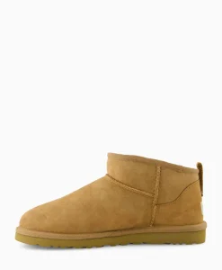 Laarzen^Ugg Enkellaars Classic Ultra Mini Cognac