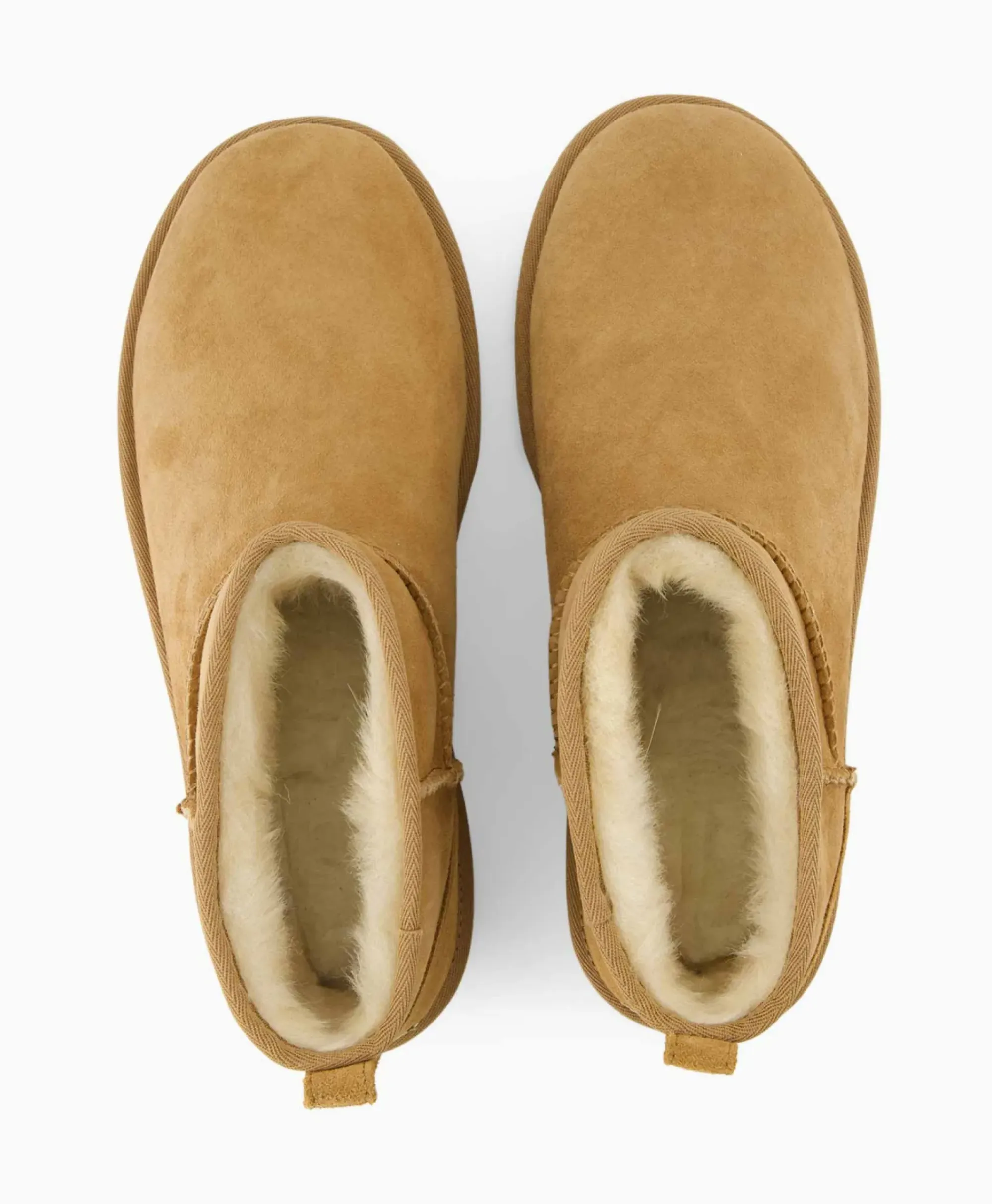 Laarzen^Ugg Enkellaars Classic Ultra Mini Cognac
