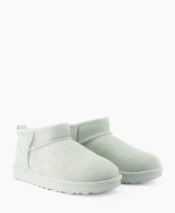 Laarzen^Ugg Enkellaars W Classic Ultra Mini Licht Blauw