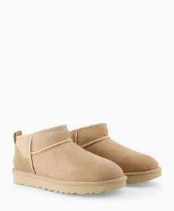 Laarzen^Ugg Enkellaars Winterboot Classic Ultra Mini Zand