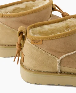 Laarzen^Ugg Enkellaars W Ultra Mini Crafted Regenerate Beige