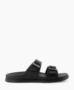 Sandalen^Ugg Sandaal Wainscott Buckle Slide Black Jeans