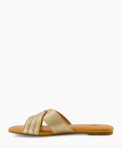 Sandalen^Ugg Sandaal Zonder Hak W Kenleigh Slide Goud