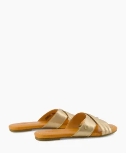 Sandalen^Ugg Sandaal Zonder Hak W Kenleigh Slide Goud