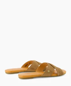 Sandalen^Ugg Sandaal Zonder Hak W Kenleigh Slide Bruin