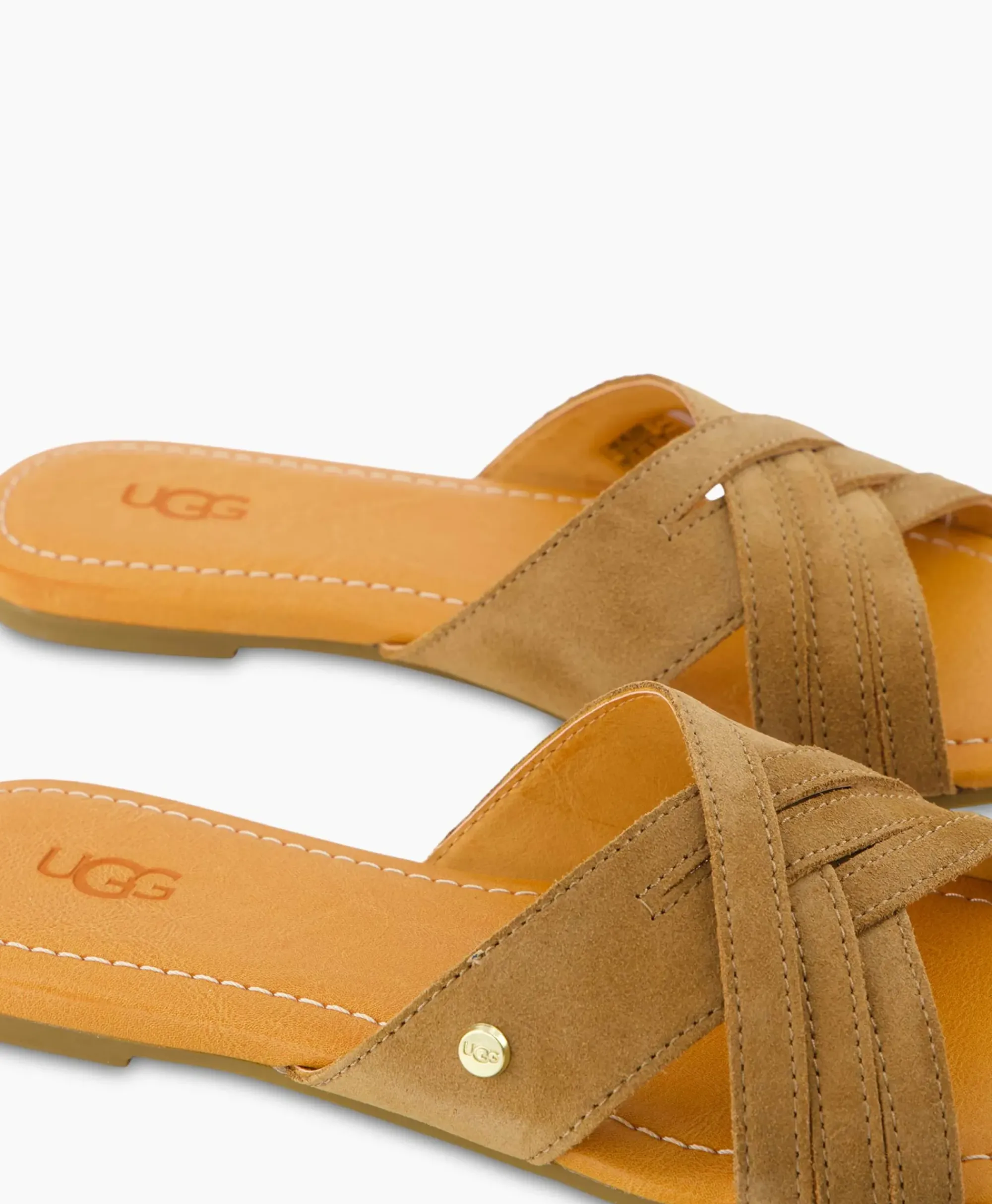 Sandalen^Ugg Sandaal Zonder Hak W Kenleigh Slide Bruin
