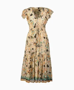 Jurken^Ulla Johnson Midi Jurk Angelica Ecru
