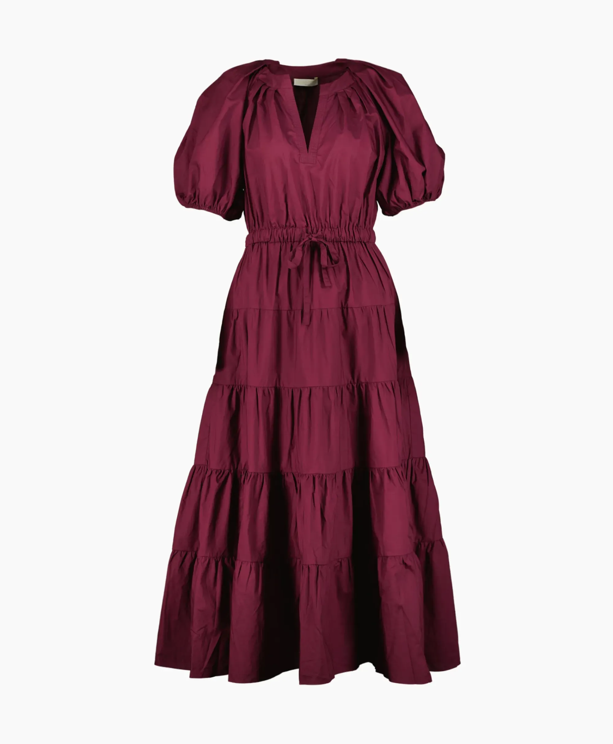 Jurken^Ulla Johnson Midi Jurk Olina Bordeaux