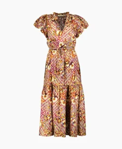 Jurken^Ulla Johnson Midi Jurk Scarlett Beige